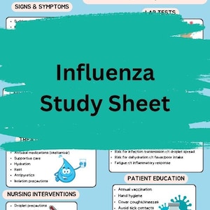 Influenza Nursing Study Sheet
