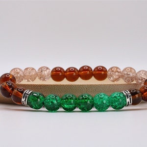 Earth Kingdom Beaded Bracelet | Anime and Manga Style Bracelet | Stretch Bracelet