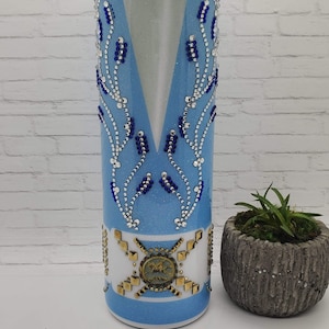 Custom Elvis Blue Wheat Tumbler / Elvis / Custom Made / Personalize