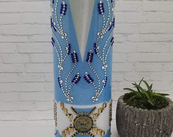 Spersonalizowany kubek Elvis Blue Wheat Tumbler / Elvis / Wykonany na zamówienie / Personalizuj
