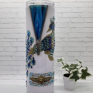 Custom Elvis Peacock Tumbler / Elvis / Custom Made / Personalize
