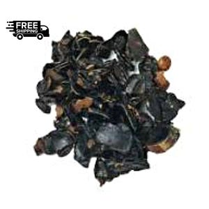 Puede incluir: Un montón de hongos negros secos, también conocidos como orejas de madera, sobre un fondo blanco. Los hongos tienen una forma arrugada, similar a una oreja, y un color marrón oscuro a negro. La imagen incluye un gráfico de "ENVÍO GRATIS".