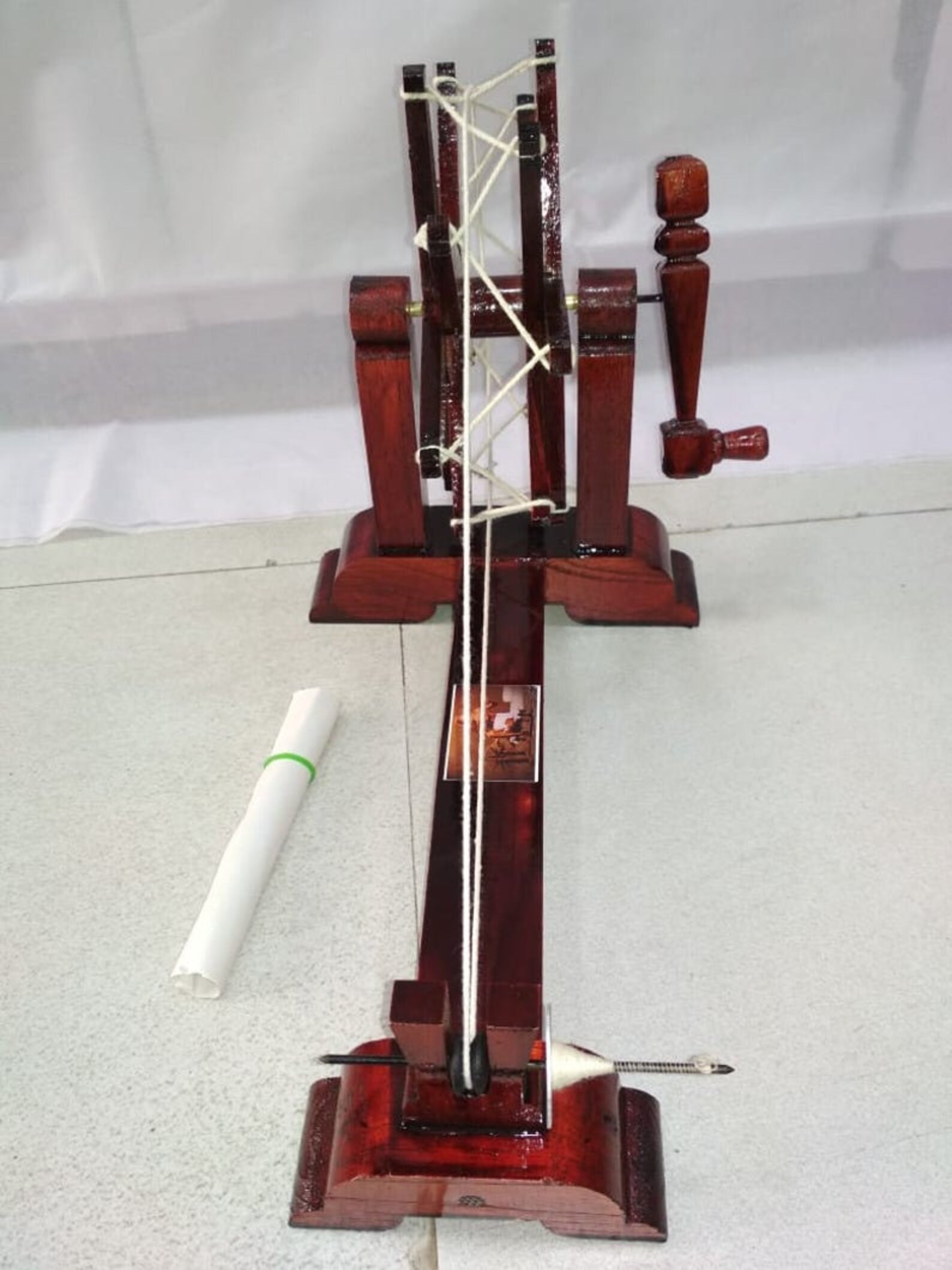 Wooden Spinning Wheel Small Medium Size Gandhi Charkha Etsy