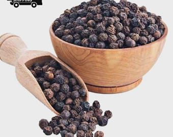 Pimienta negra india entera (Kali Mirch Sabut) — Granos de pimienta — 100% natural