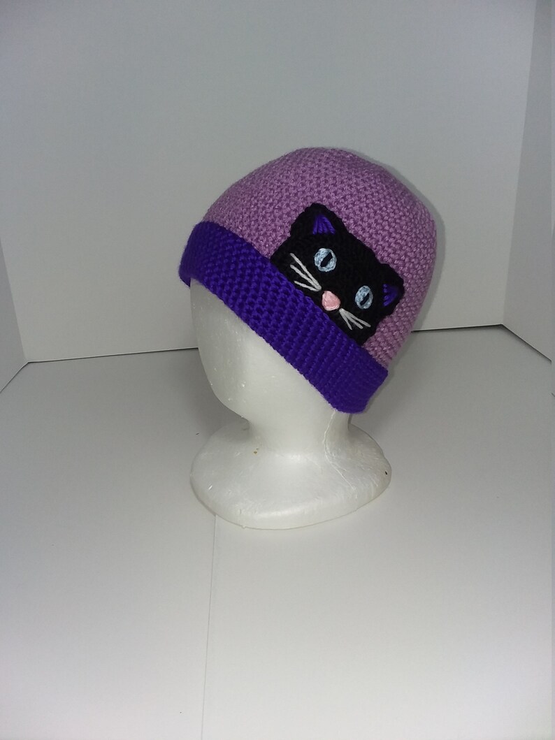 toddler purple winter hat