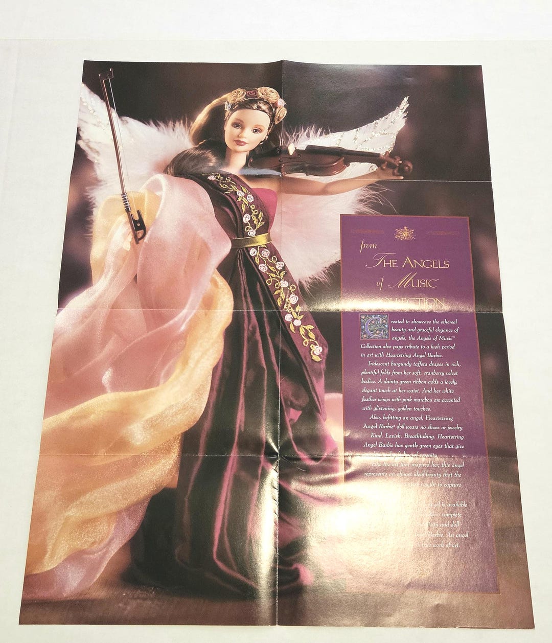 Vintage Heartstring Angel Barbie 1998 Advertising Poster 17x 22 - Etsy