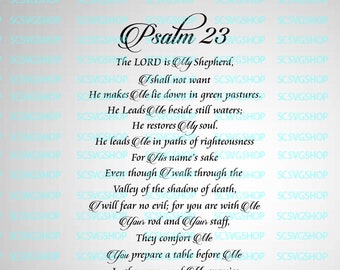 Psalm 23 1 6 Etsy