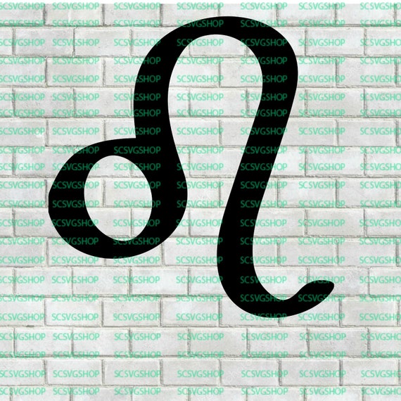 Download Leo symbol SVG cut file Zodiac Birthday Horoscope Sign | Etsy