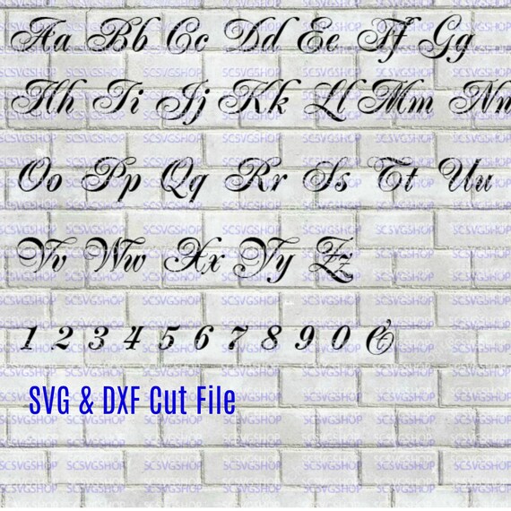 Wedding Font Script Font Svg Cut File Fancy Silhouette Etsy