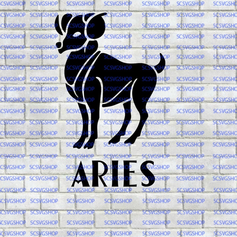Download Aries SVG cut file Zodiac Birthday Horoscope Sign | Etsy