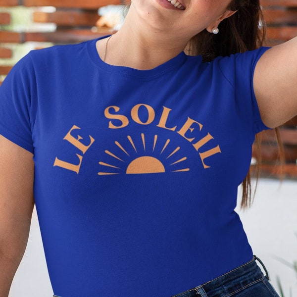 Graphic Sunshine Tee, Le Soleil, Summer Shirt, Sun