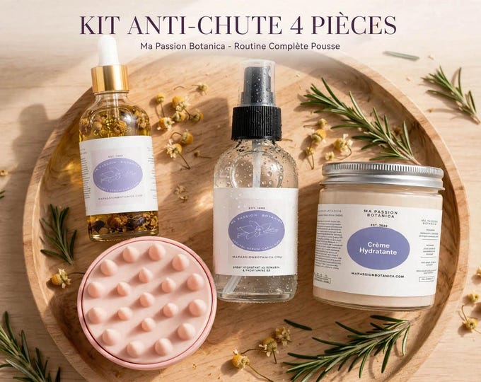 Soins des Cheveux aux Huiles et Plantes, Réparateur Activateur de Pousse