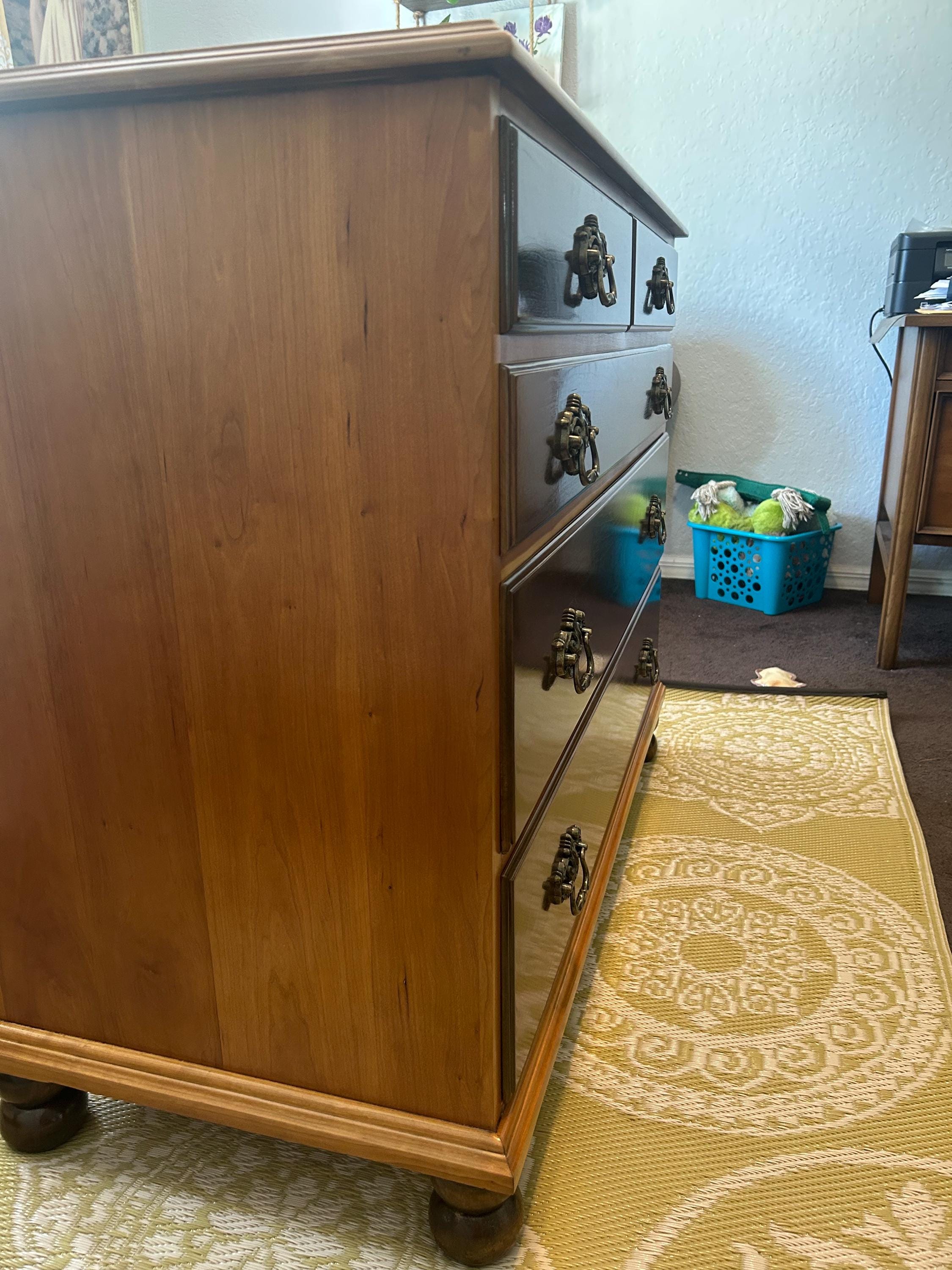 Vintage Henkel Harris Cherry Wood Chest: Virginia Galleries, Aged