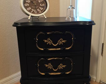 Sold Sold - Do Not Purchase- French Provincial Nightstand- Custom Renewed