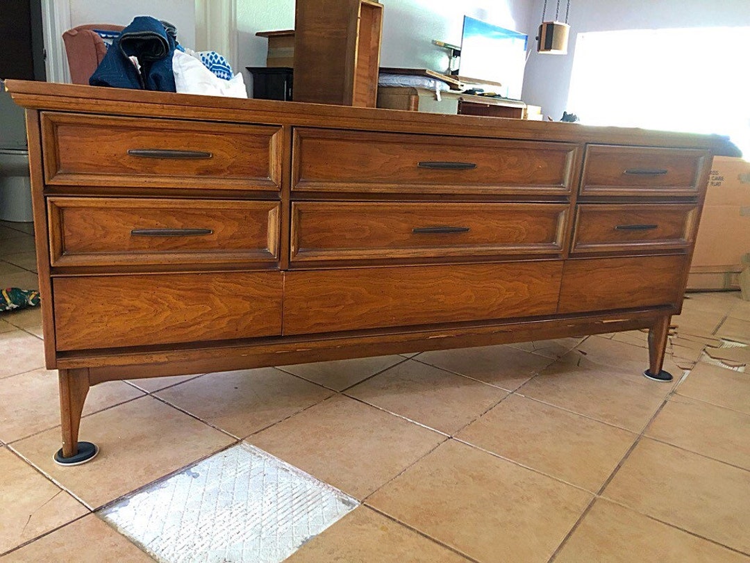 Dixie MCM 9 Drawer Dresser Customizable Etsy