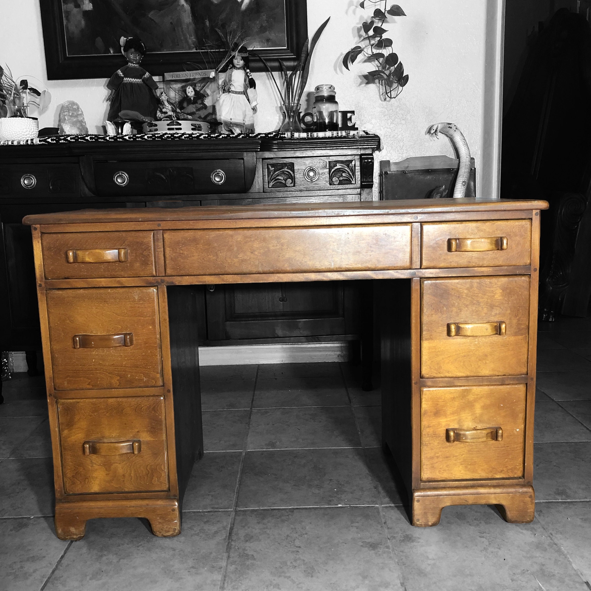 Antique maple desk discount