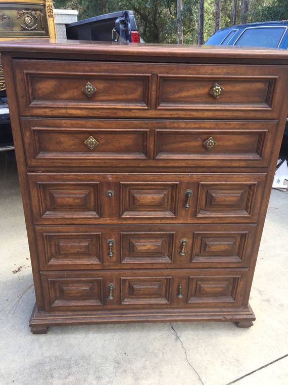 Customizable Drexel Esperanto Tall Boy Dresser Etsy