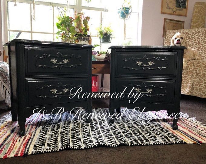 SOLD OUT French Provincial, 6 Drawer Dresser, Turquoise Dresser