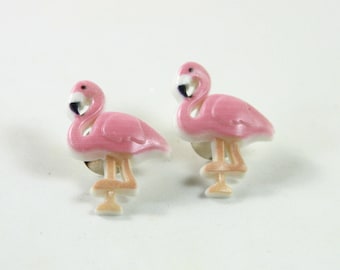 Flamingo, Flamingo Ohrstecker, rosa Flamingo Ohrringe, rosa Ohrstecker, vogelohrringe