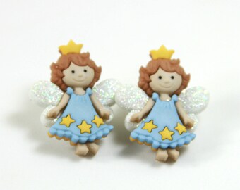 Engel Ohrstecker, engelohrringe, Fee, Elfe Ohrstecker, Mädchen Ohrringe, Mädchen Ohrstecker