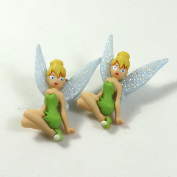 Tinker bell studs, Tinker bell earrings, Fairy earrings, magical studs, Girl earrings, Girl studs