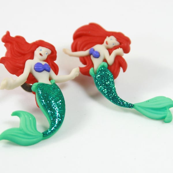 Mermaid earrings, Mermaid studs, Girly earrings, Girls gift, Cute earrings