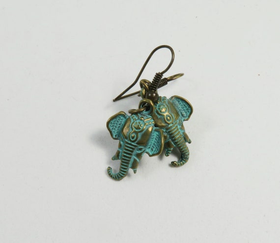 Elephant dangle earrings outlet