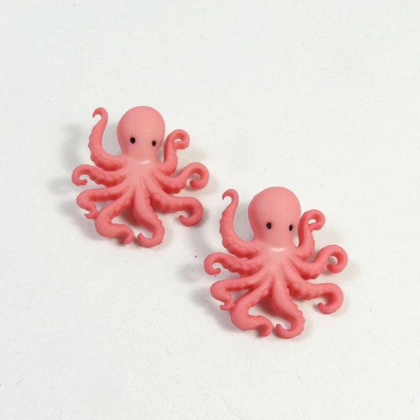 Octopus earrings, cute earrings, animal earrings, sea animal earrings