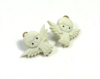 Goujons d’angles, boucles d’oreilles d’angle mignon, goujons, boucles d’oreilles, bijoux d’ange