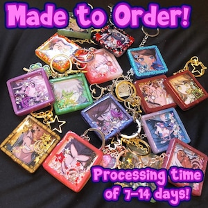 Made to Order! DR1-Inspired Character Shaker Keychains!