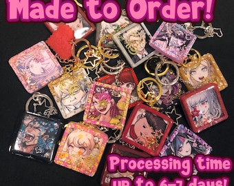 Made to Order! DR2-Inspired Character Shaker Keychains!