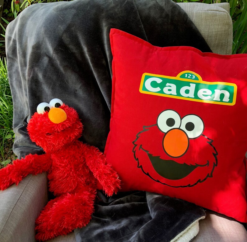 Personalized Elmo Pillow Case Etsy