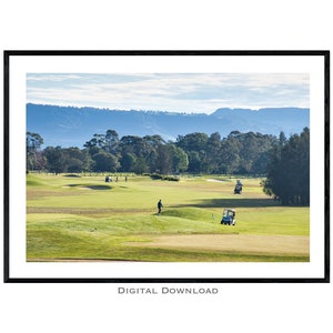 Kunstdruck | Golf Poster Digitaler Download | Golfer Geschenk | Golf Wand Dekor | Golf-Platz Fotografie