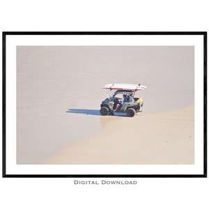 Lifeguard Buggy Beach Print, Digital Download, Australian Beach Decor, Summer Wall Art, Coastal Wall Print, Printable download