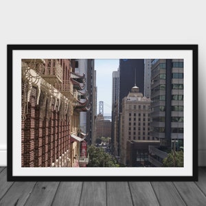 San Francisco Cityscape Digital Download | Golden Gate Bridge Printable Wall Art | California City Skyline Print | Travel Photography Poster
