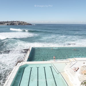 Bondi Icebergs Print, PRINTABLE WALL ART, Bondi Beach Poster, Digital Download, Sydney Poster, Beach Decor, Large Framable Poster