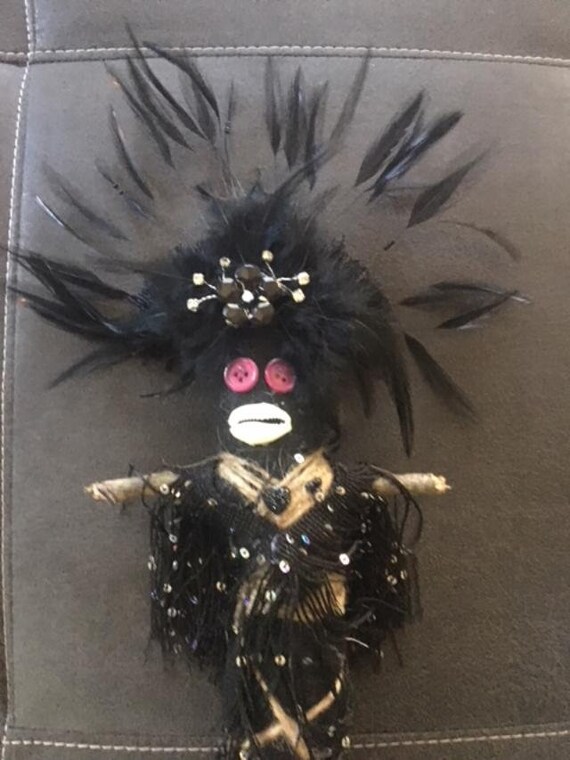 black voodoo doll