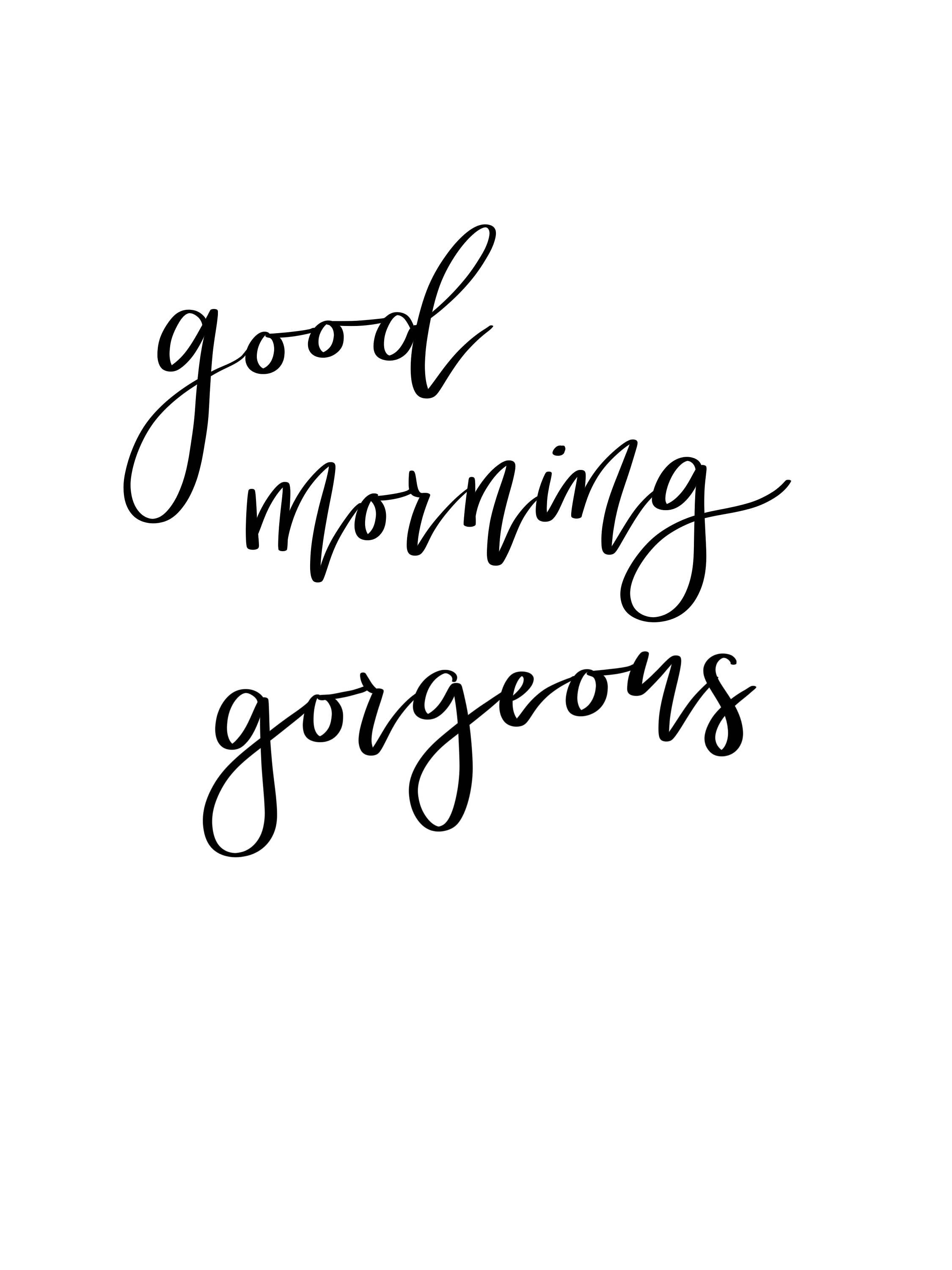 Good Morning Print Etsy