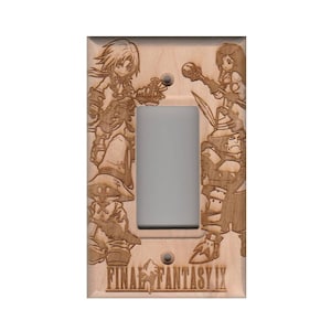 Final Fantasy IX Single Gang Switch Cover Zidaine Vivi Steiner Garnet