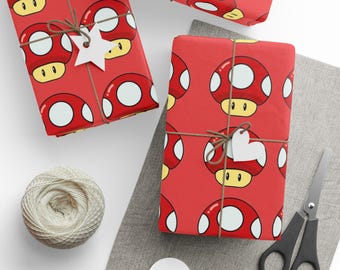 Mushroom Wrapping paper - Gift Wrapping paper