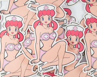 Pin Up Joy RN Die-cut Vinyl Sticker
