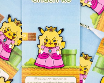 Princess Peach-chu Soft Enamel Pin
