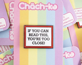 Social Distancing ~ Hard Enamel Pin