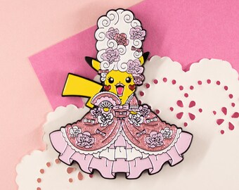 Rococochu Soft Enamel Pin - Dragchu Series 1