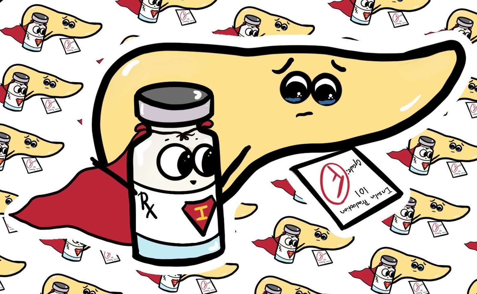 Pancreas and insulin cute sticker | Etsy