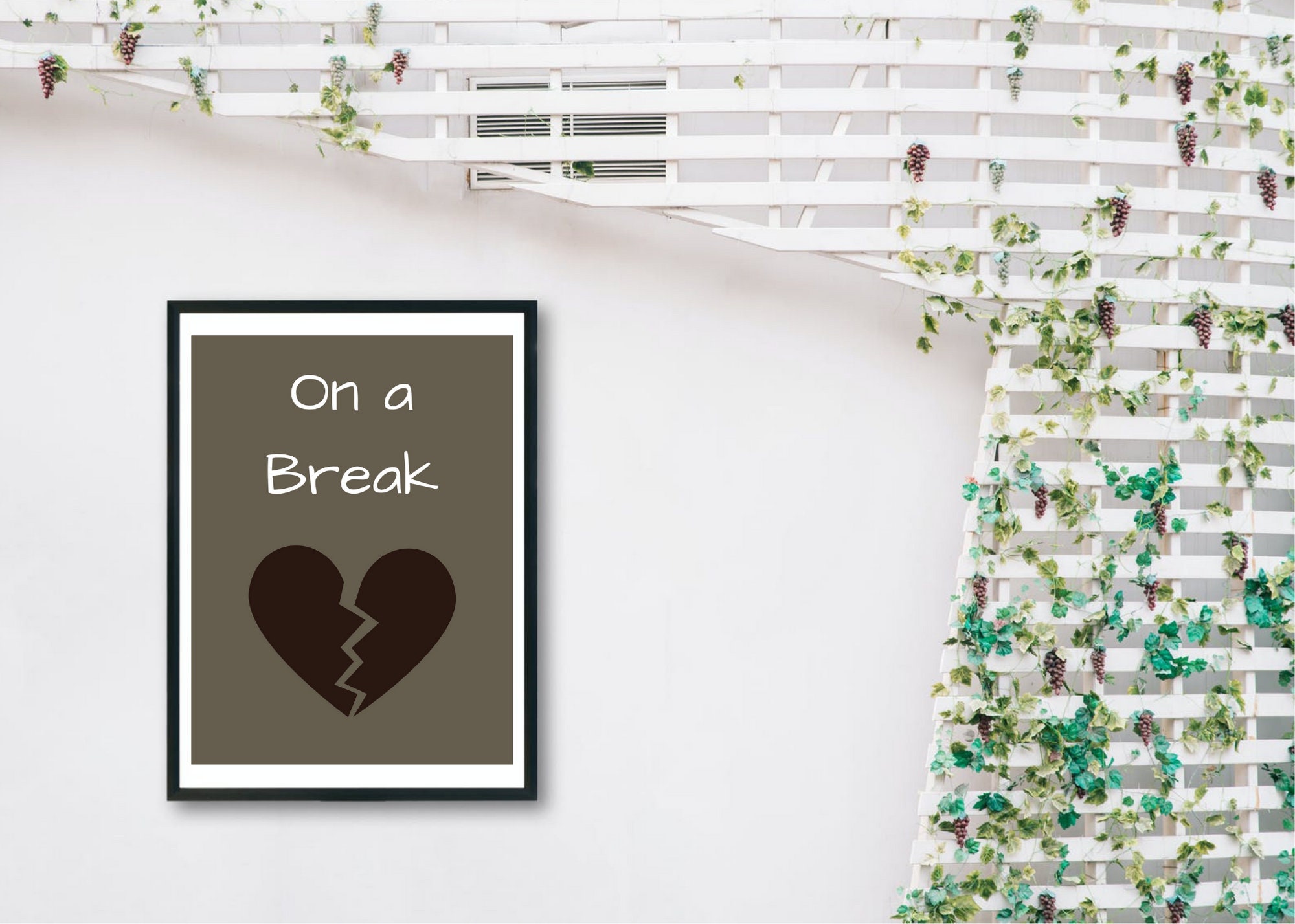 On a Break Digital Printable Poster | Etsy