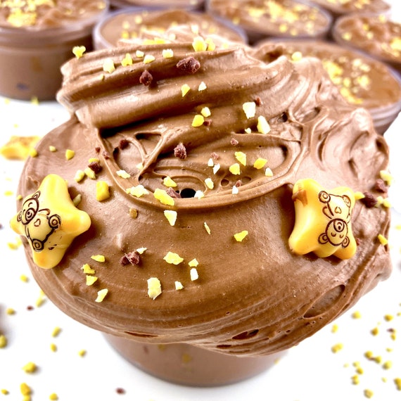 Milk Chocolate Scented Slime Choco Bears Charm Add Ins For Beginners Koala March Mousse 8 oz Butter Slime Teddy Bear
