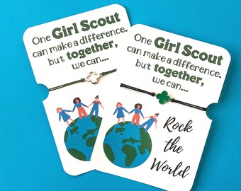 Kivosliviz Girl Scout Gifts for Troop Leader Girl Scout Jewelry Girlscouts Gifts Girl Scout Bracelet