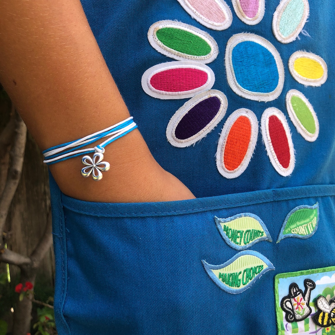 Girl Scout Charm Bracelet Trefoil or Daisy Charm Wish Etsy