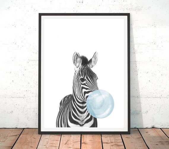 Black And White Animal Print Nursery Print Zebra Print Baby Etsy